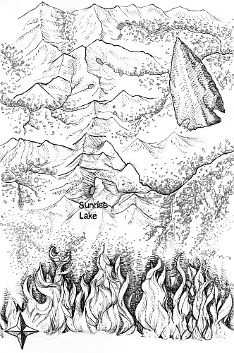 Map of Sawtooth Ridge