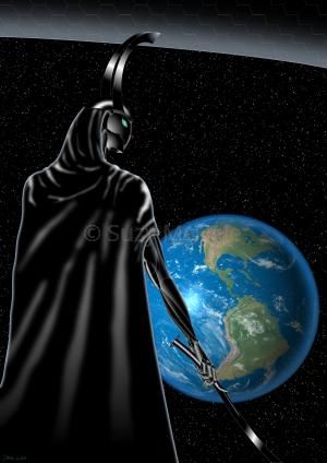 Lord Sohaar views Earth from orbit