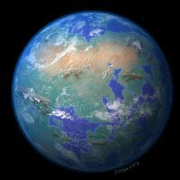 Tall Necks world, spherical view