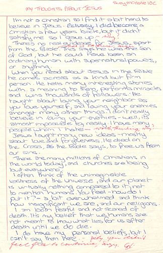 Scan of 'My Thoughts About Jesus'