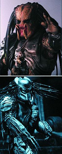 Predator, unmasked and masked