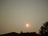 Bushfire smoke haze