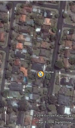 Google Earth view of home