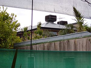 Neighboring oversized house