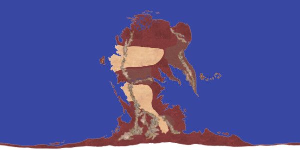 Map for my planet, done 21/7/2013