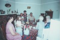 Mum, Suzy, Dawn, Uncle Brian, Pat, Ken, Grandpa, Gran's sisters, Gran