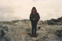 Me on thermal rocks, Rotorua