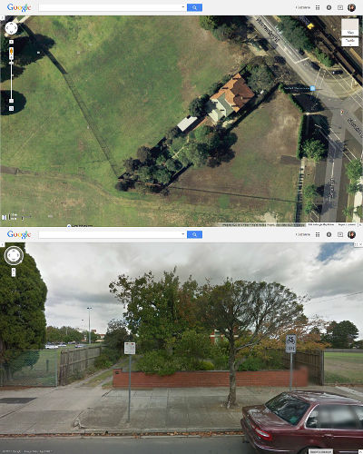 April 2013 Google maps image of 3 Normanby Road, Caulfield