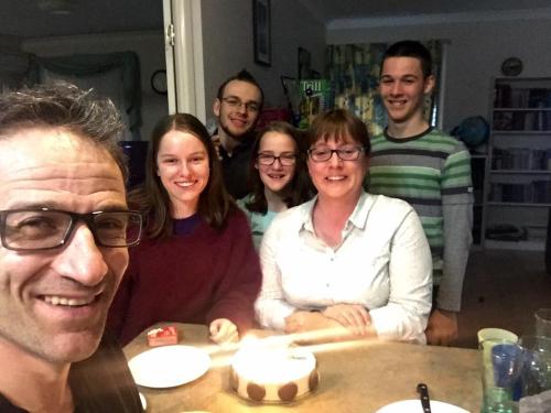 Michele and her family, from her Facebook page