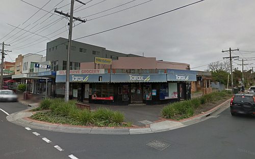Google streetview of Patterson-Tucker Rd corner milkbar, June 2013