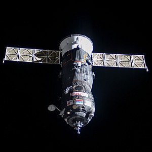 Progress MS-15 approaches to dock the ISS