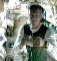 Sergei with bread-and-salt packet